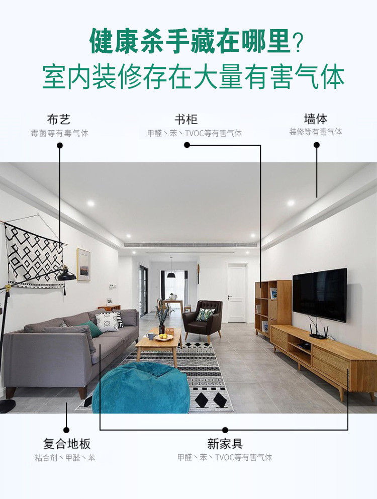 自由呼吸 是美好生活的開始 第三代格瑞樂綠快光催化植物生物觸媒 母嬰安全級，專注于室內(nèi)空氣污染治理 除醛除味 綜合治理倡導(dǎo)者 踐行者 一站式服務(wù)除甲醛 嚴(yán)謹(jǐn)?shù)膽B(tài)度 可靠的技術(shù) 自然的理念 貼心的服務(wù) 安全品質(zhì) 值得信賴 甲醛的三大危害 危害一：長痘、失眠多夢、頭暈、精神不振 危害二：咳嗽/呼吸道難受/哮喘/致癌 危害三：老人小孩抵抗力變差 健康才是真正的快樂